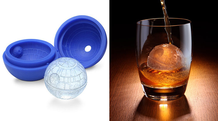 IXI Star Wars Death Star Ice Cube Tray Molds, Silicone Ice Molds Pack of 6