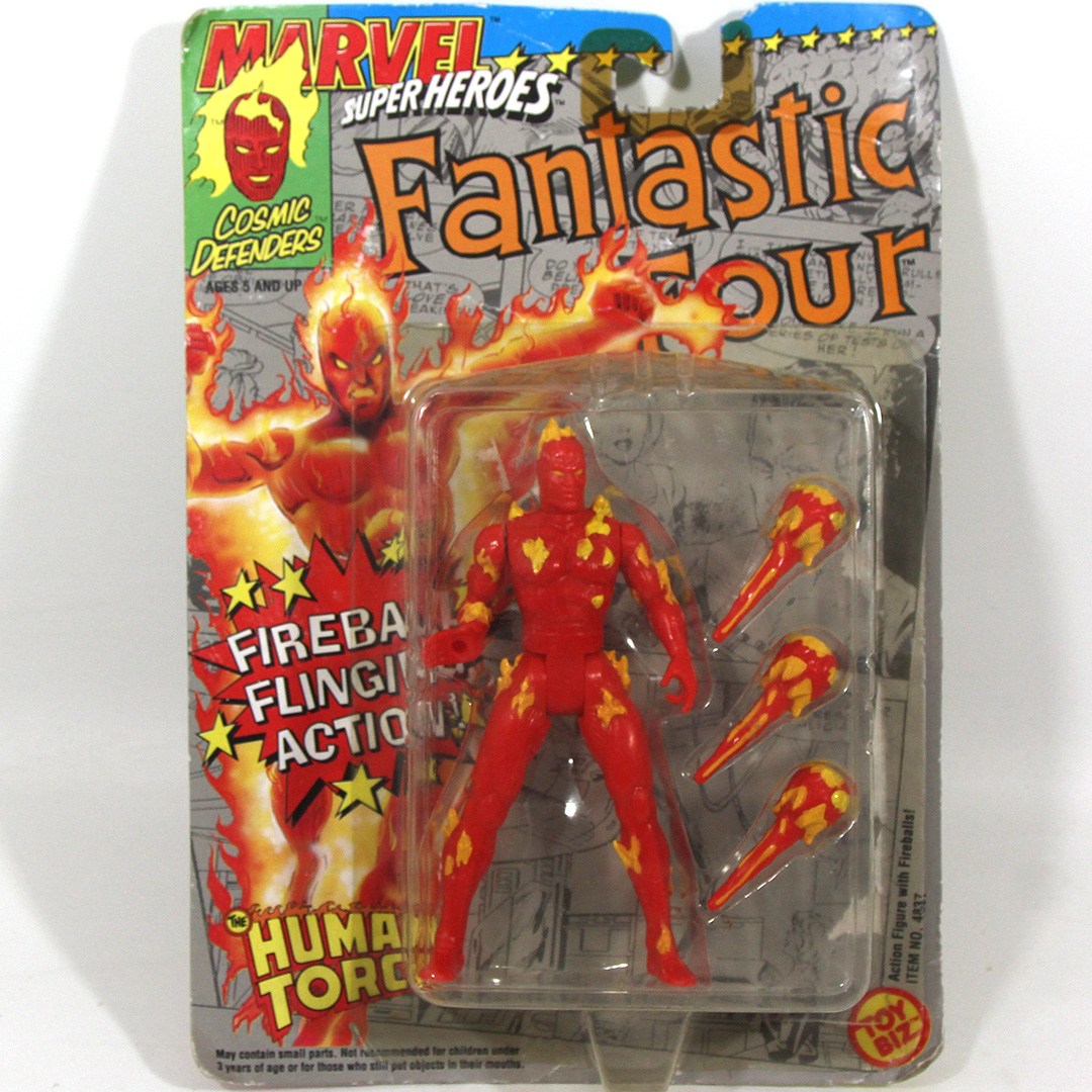 Marvel Super Heroes Fantastic Four Human Torch Fireball Flinging 1992 ...