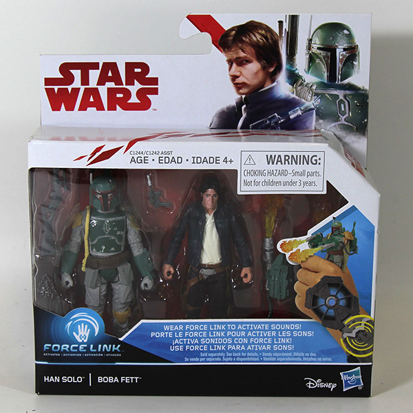 Star Wars Force Link Boba Fett and Han Solo 2 Pack