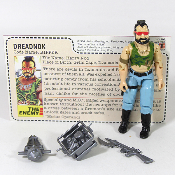 Vintage G.I. Joe ARAH Ripper Dreadnok 85 Loose Figure