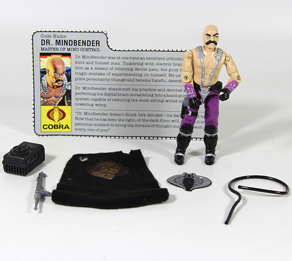 Vintage G.I. Joe Dr. Mindbender 1986 Action Figure Loose