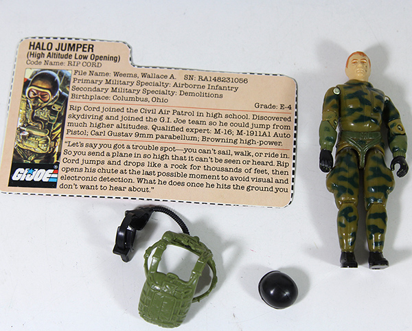 Vintage G.I. Joe Ripcord 84 Action Figure Loose